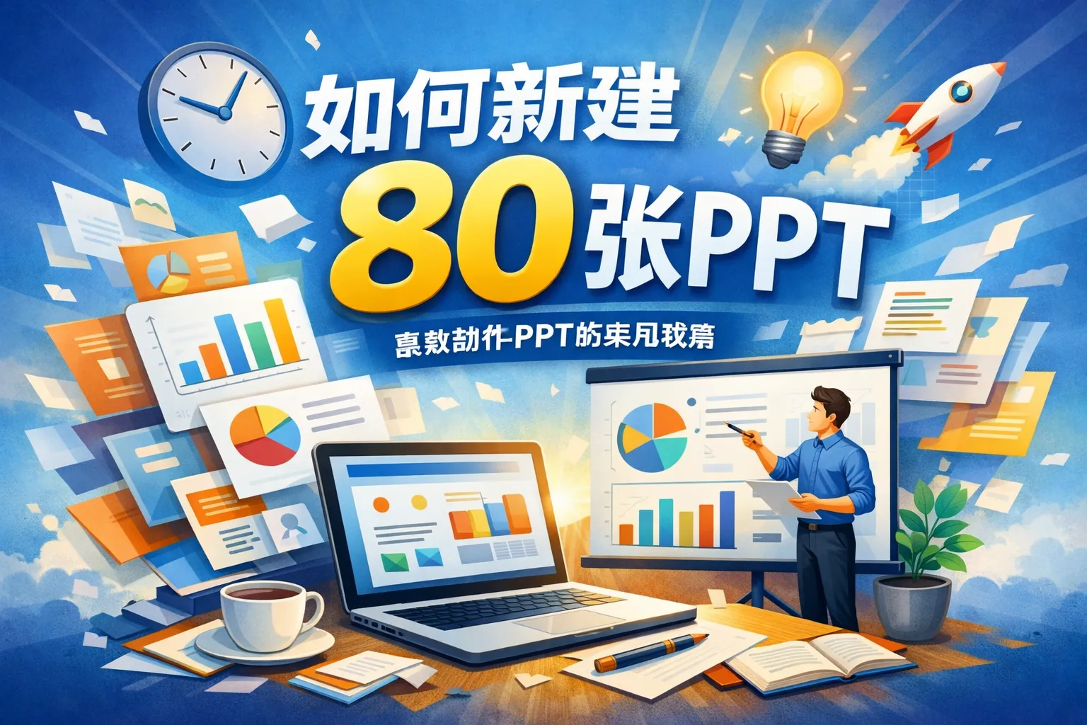 如何新建80张ppt