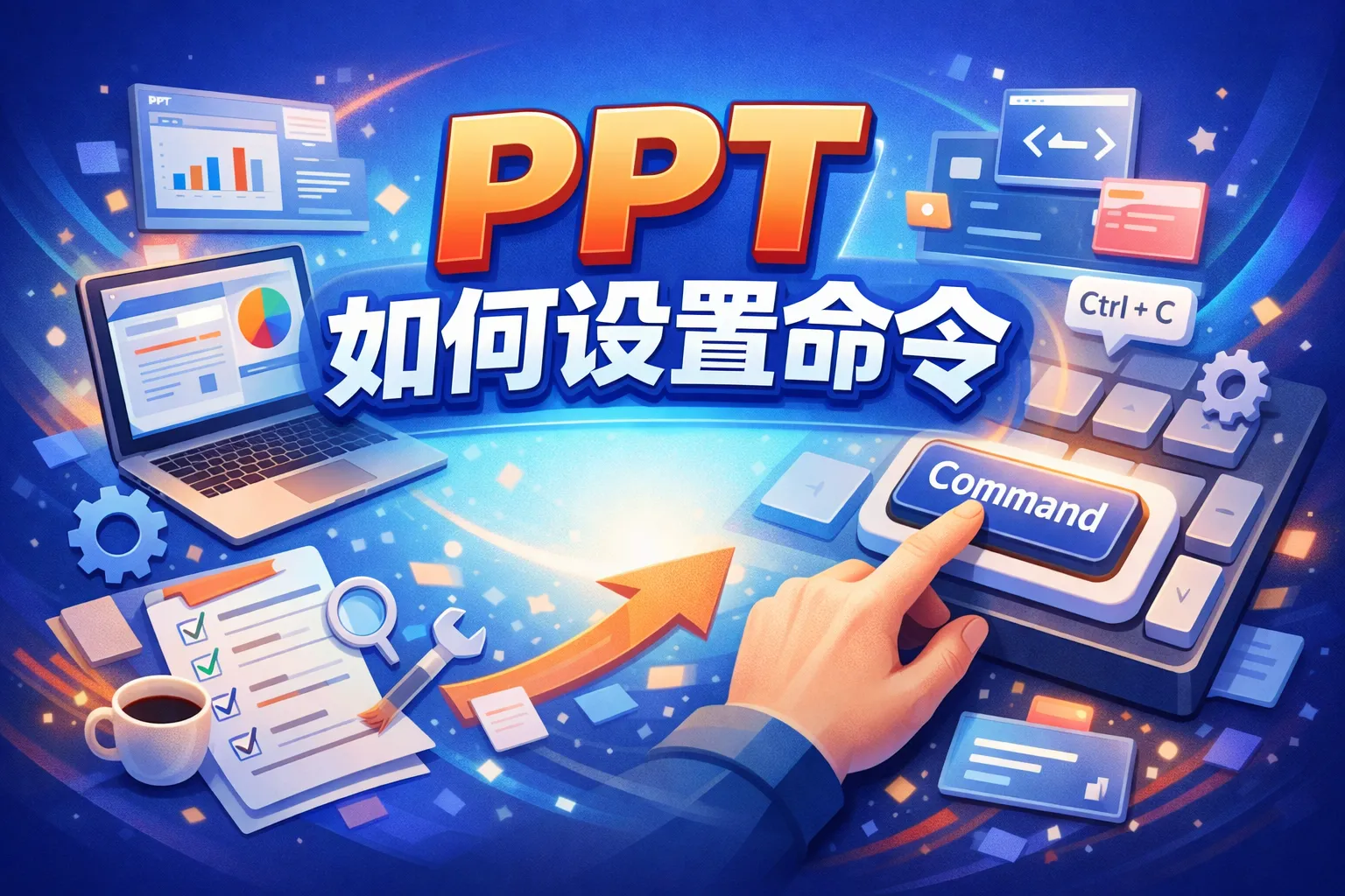 ppt如何设置命令