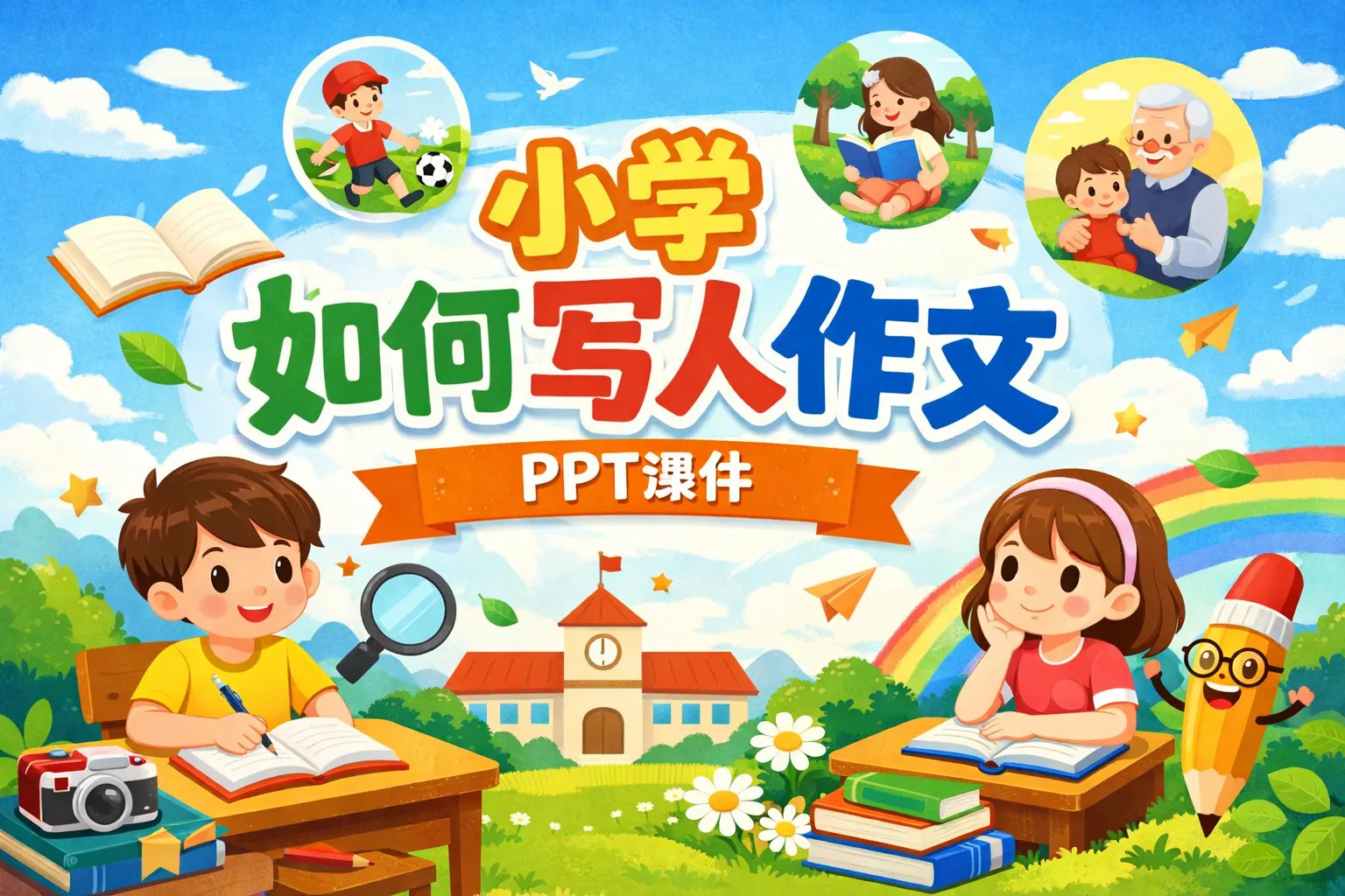 小学如何写人作文ppt课件