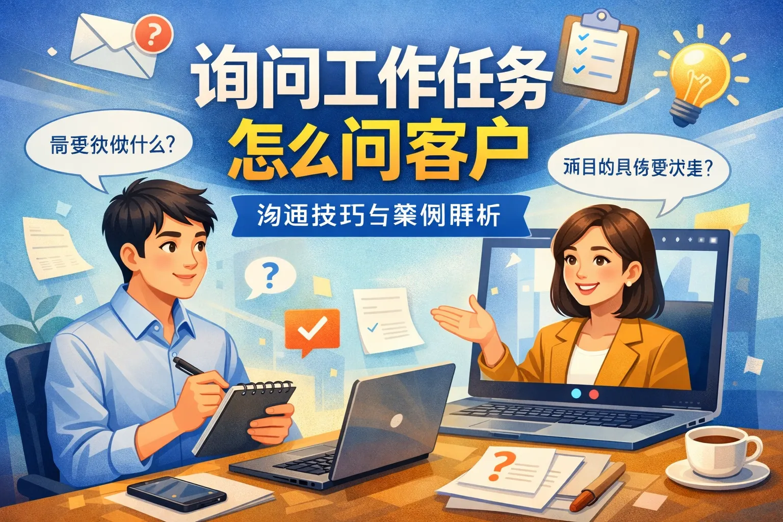 询问工作任务怎么问客户