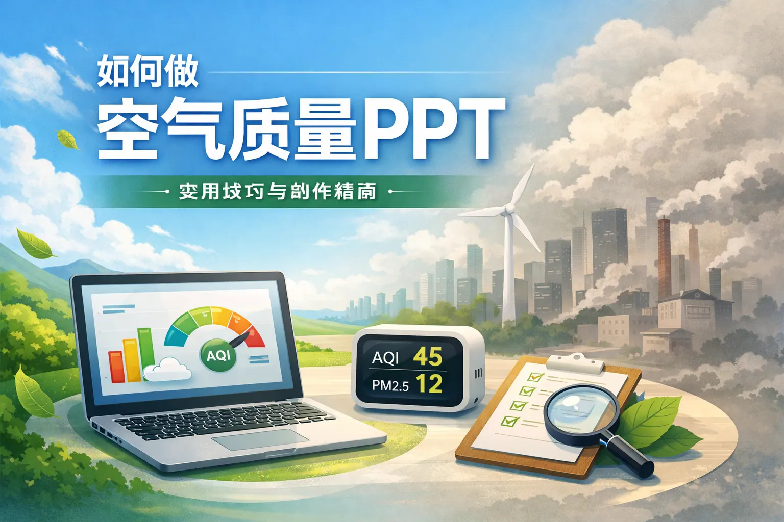 如何做空气质量ppt