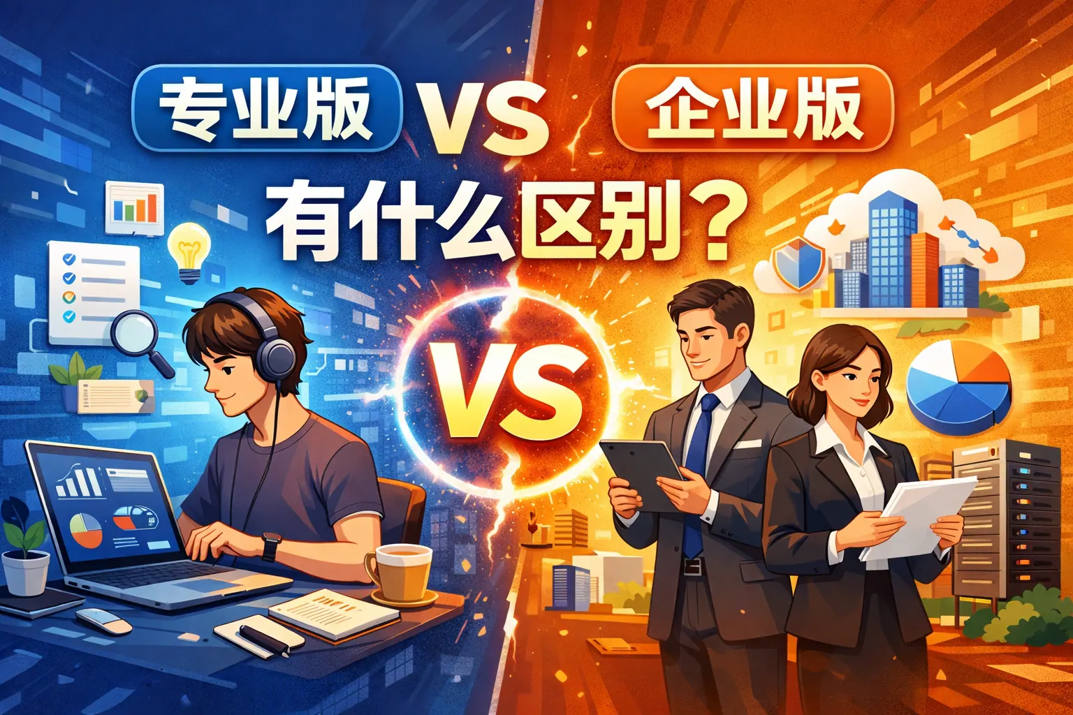 专业版跟企业版什么区别