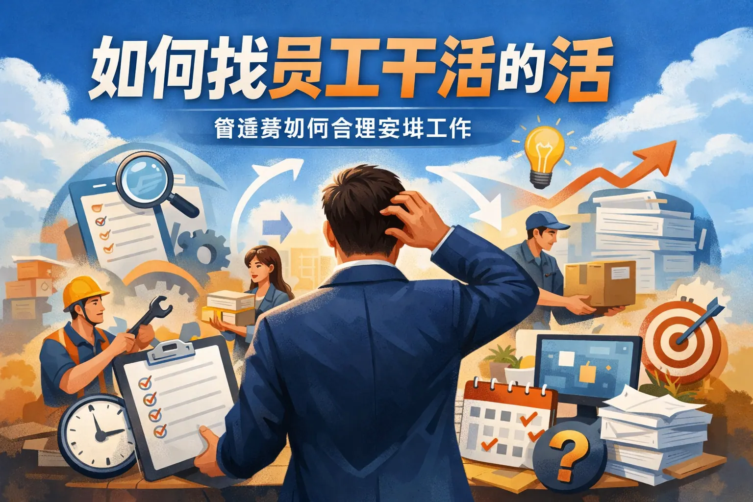 如何找员工干活的活