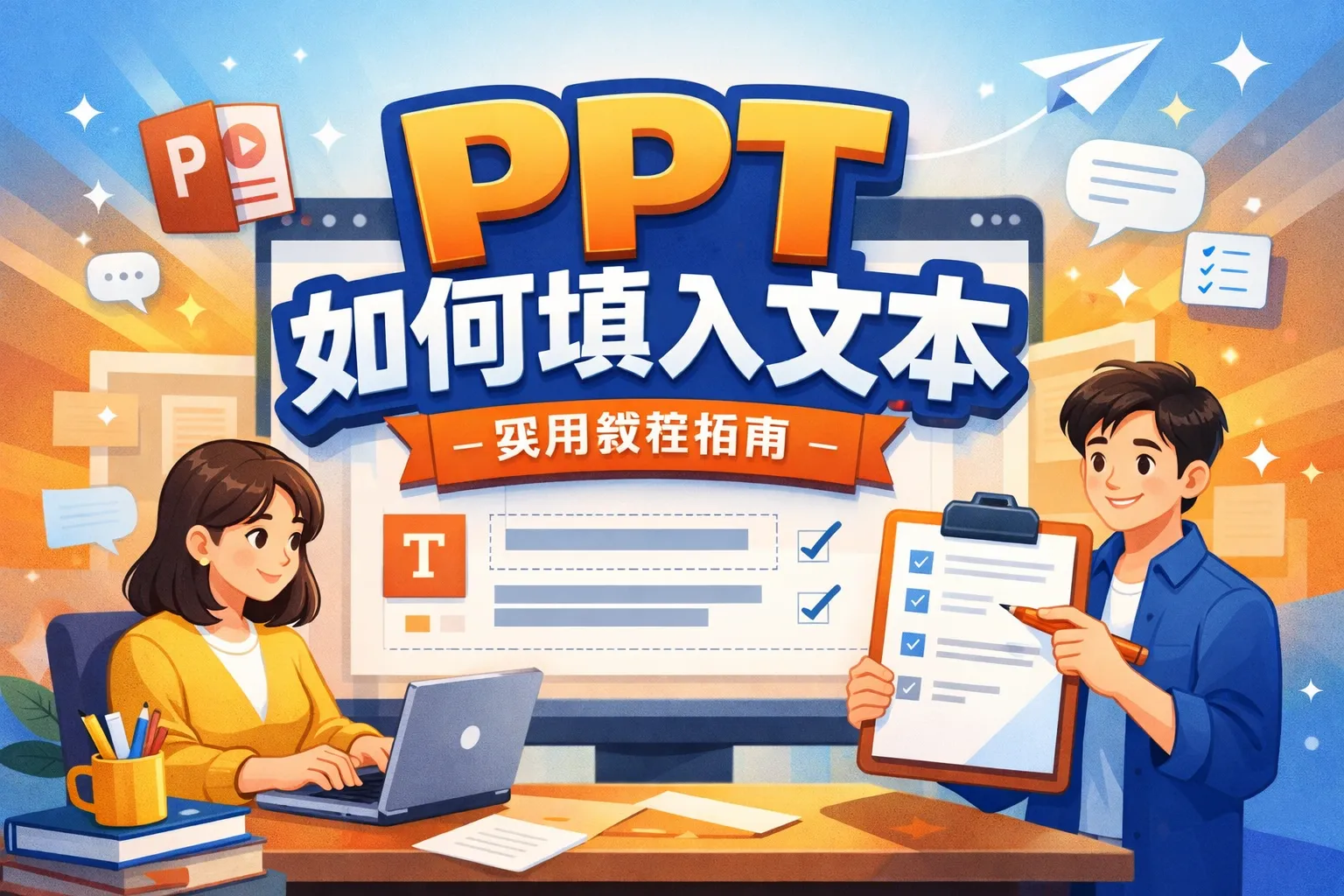 ppt如何填入文本