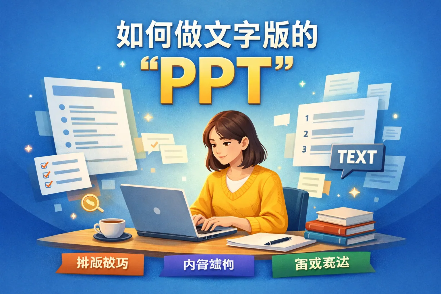如何做文字版的ppt