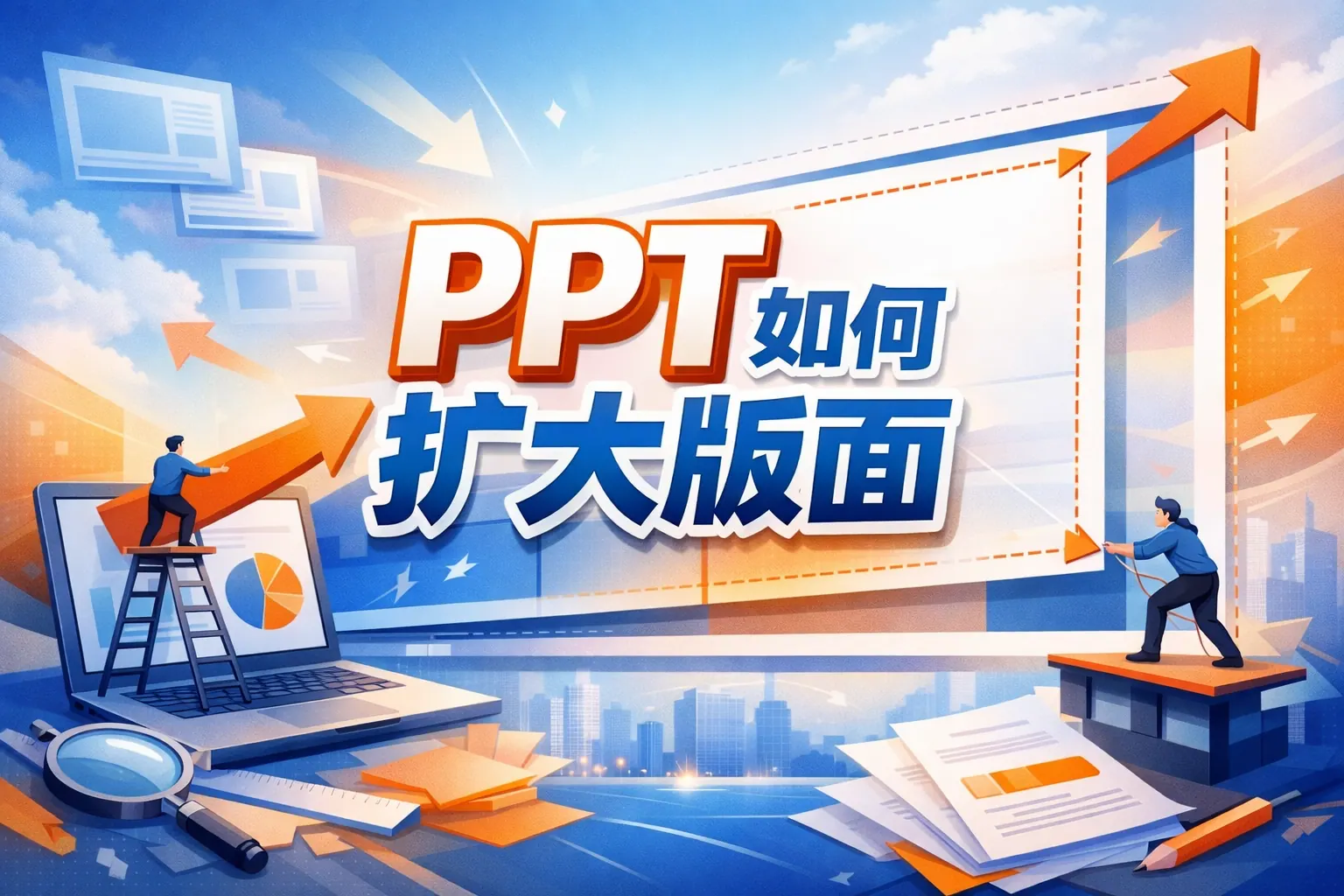 ppt如何扩大版面