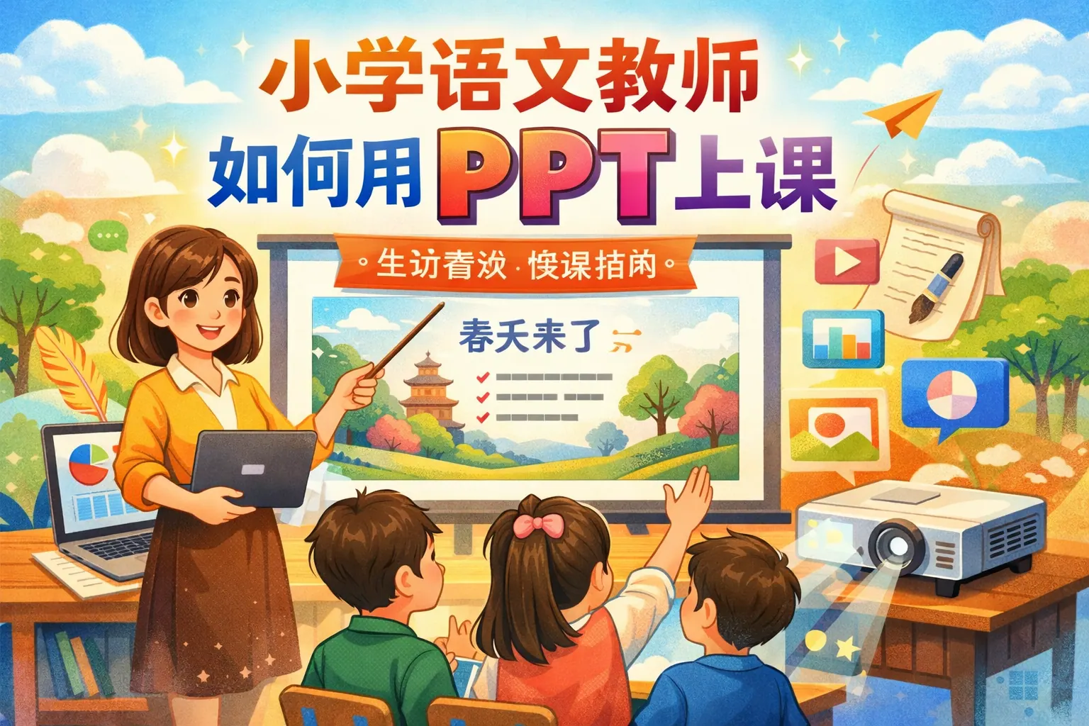 小学语文教师如何用PPT上课