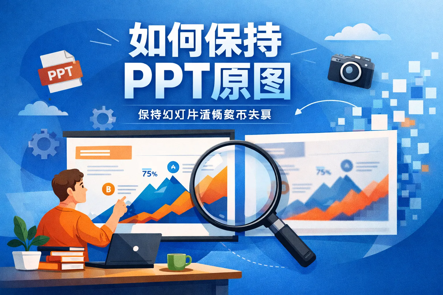 如何保持ppt原图