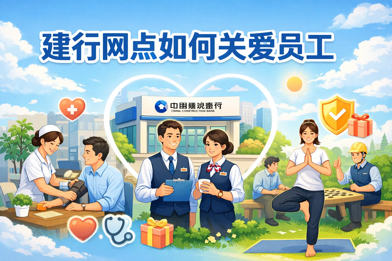 建行网点如何关爱员工