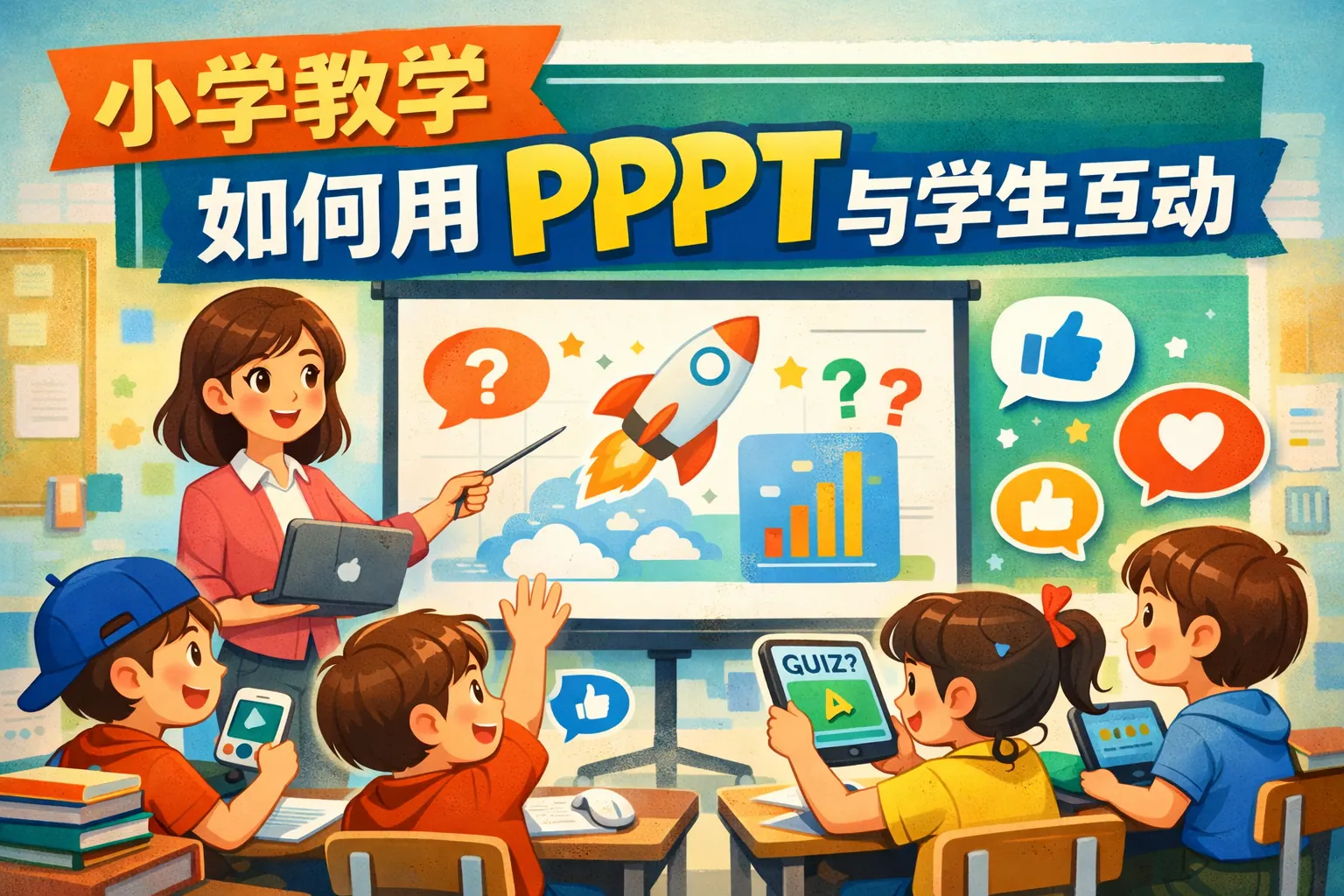 小学教学如何用ppt与学生互动