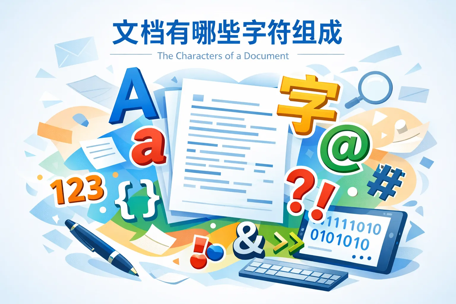 文档有哪些字符组成