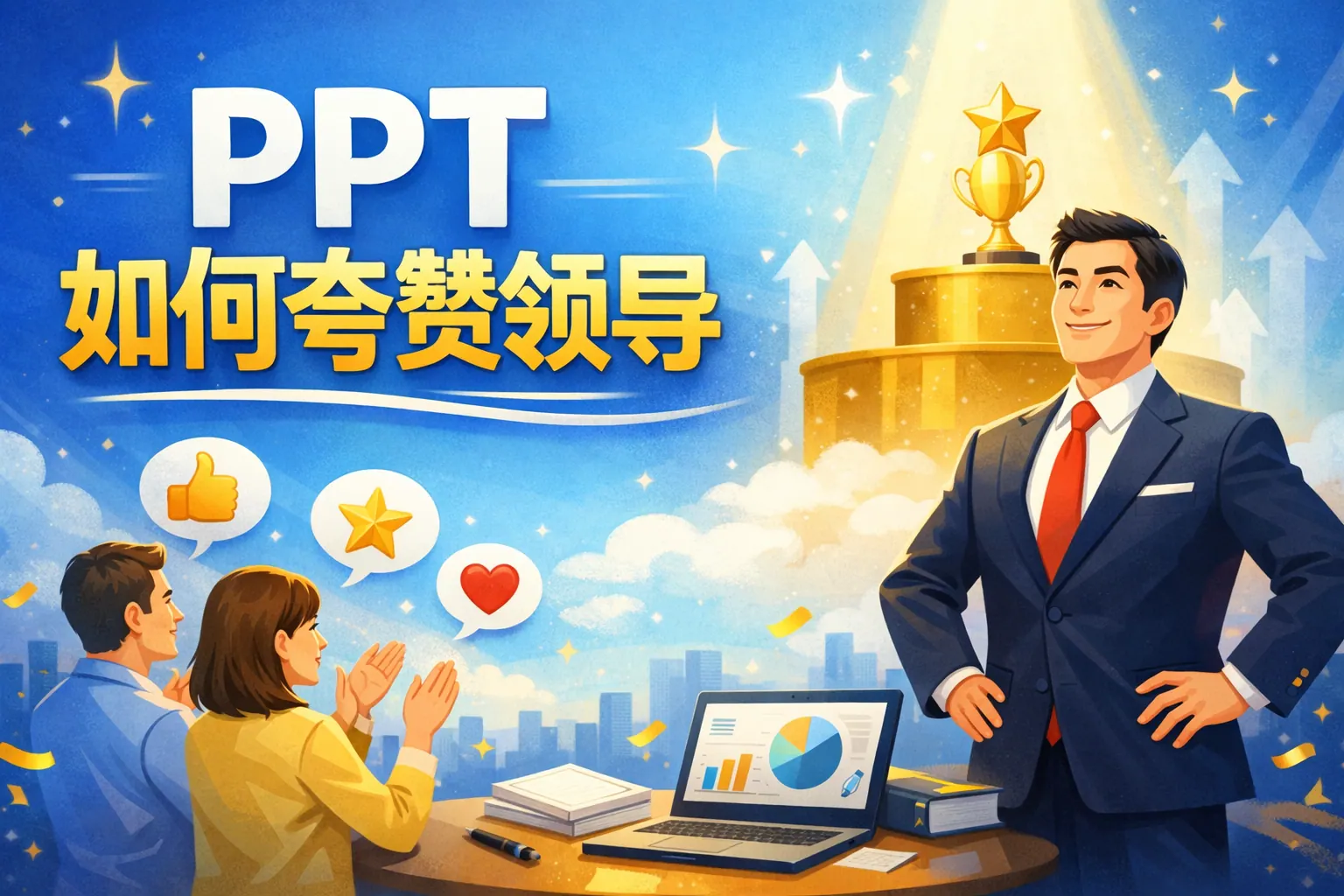 ppt如何夸赞领导