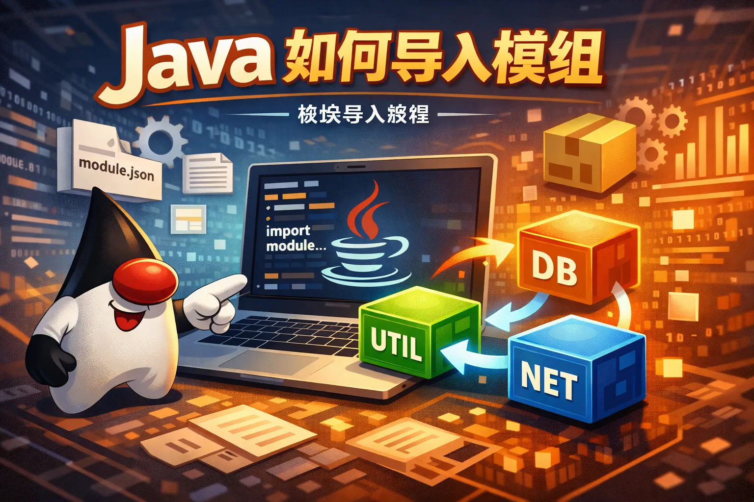 java如何导入模组