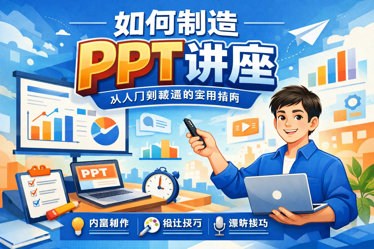 如何制造ppt讲座