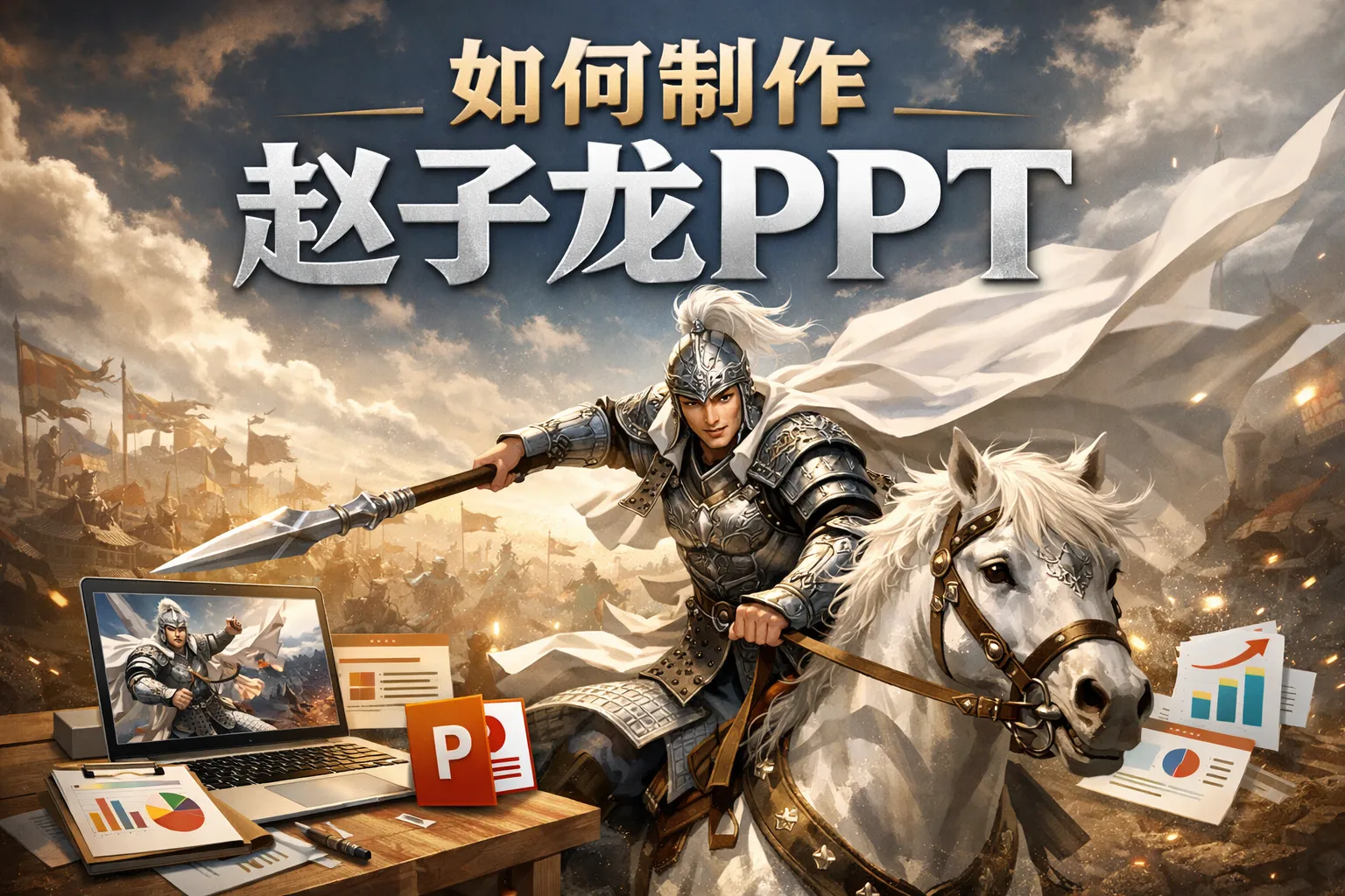 如何制作赵子龙ppt