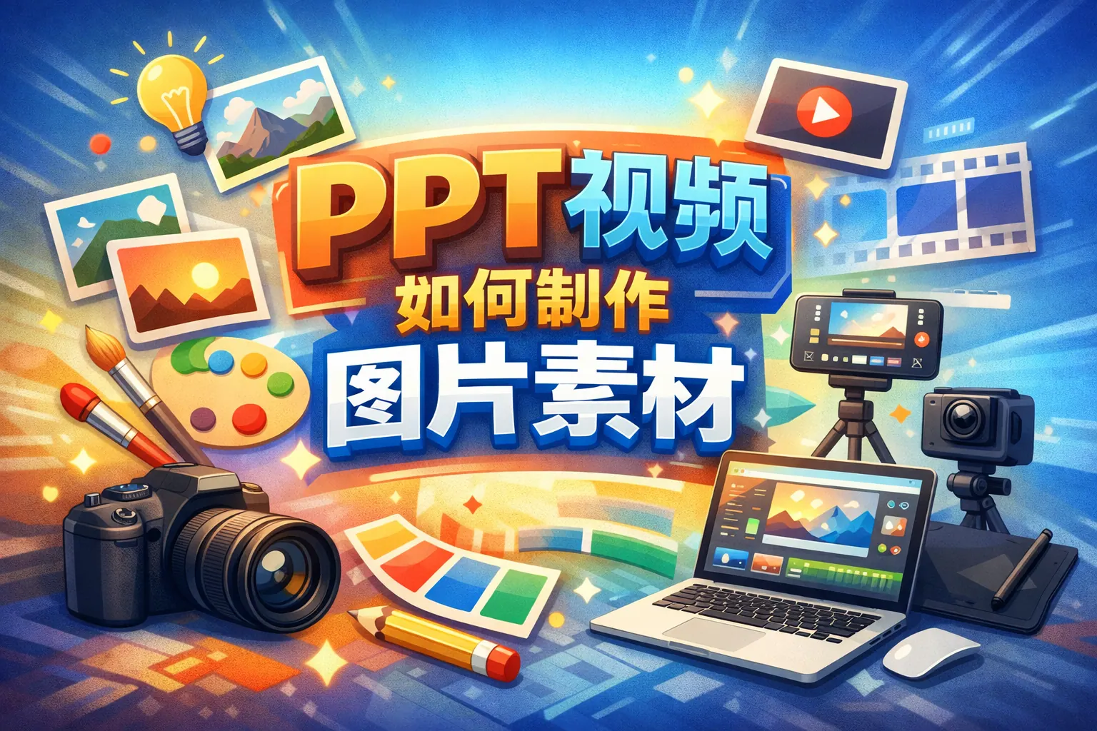 ppt视频如何制作图片素材