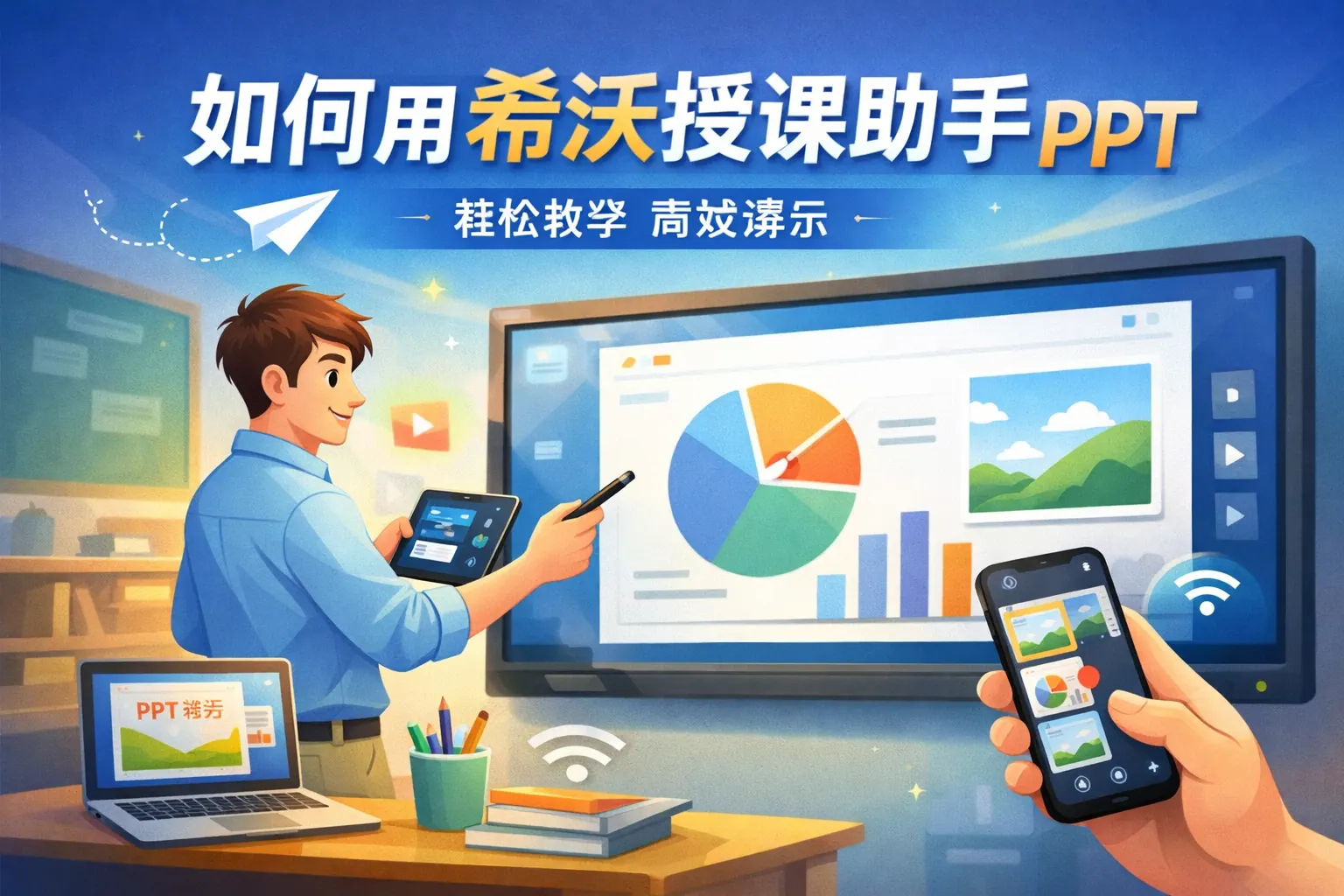 如何用希沃授课助手演示ppt