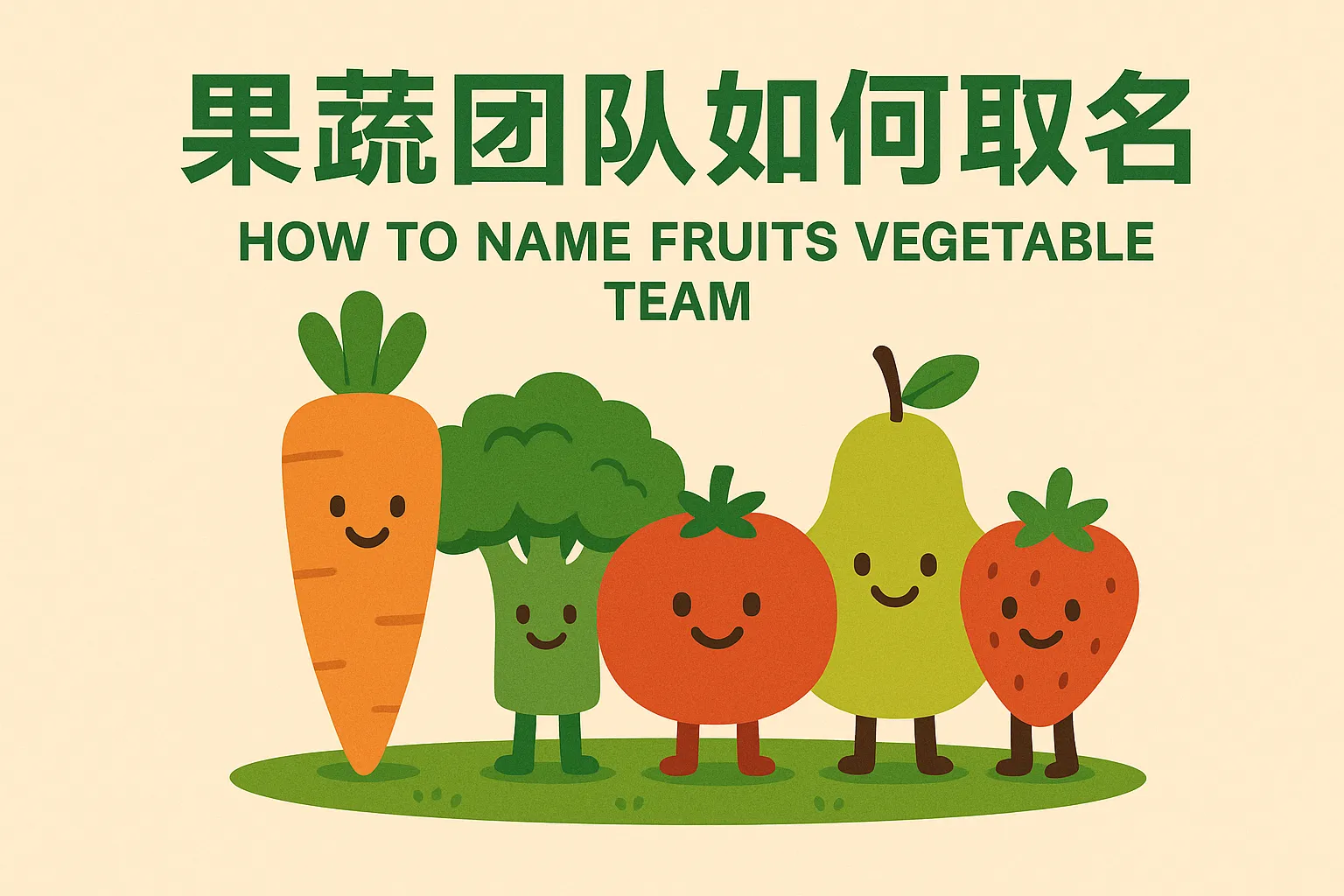 果蔬团队团队如何取名