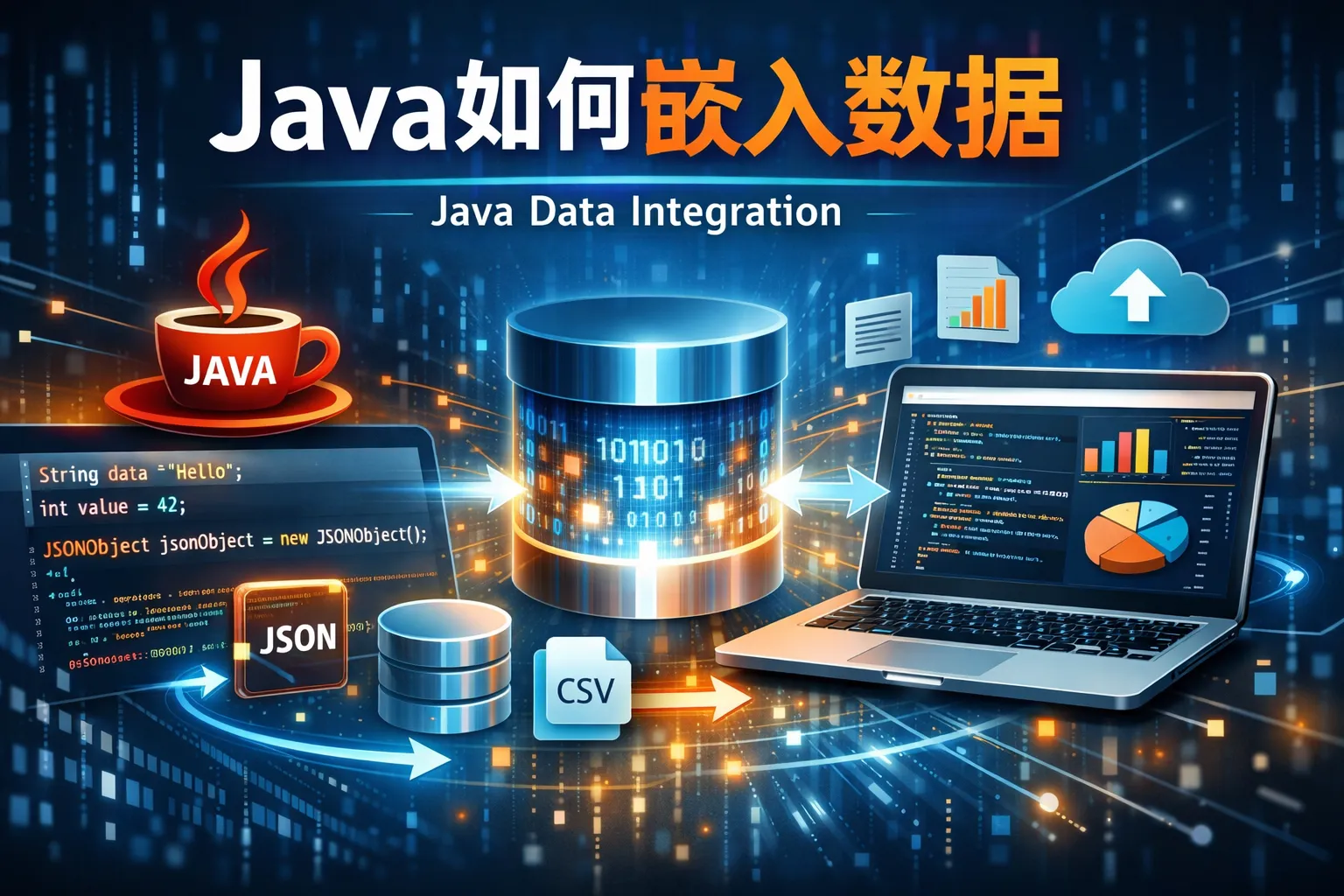 java如何嵌入数据