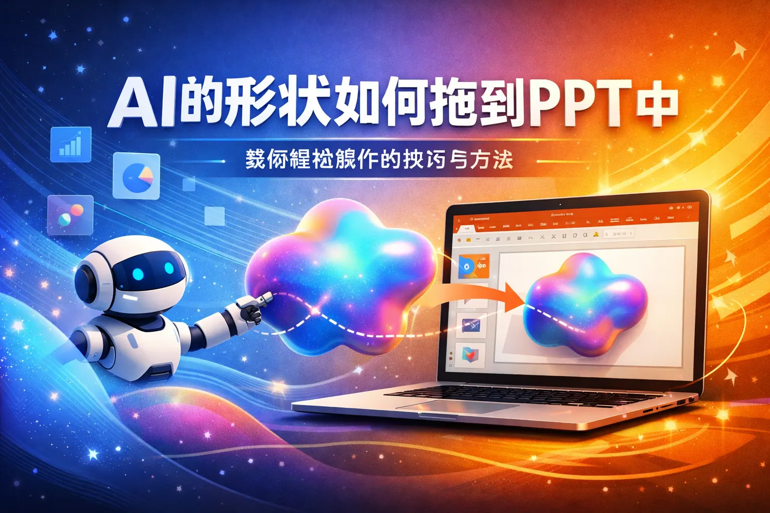 ai的形状如何拖到ppt中