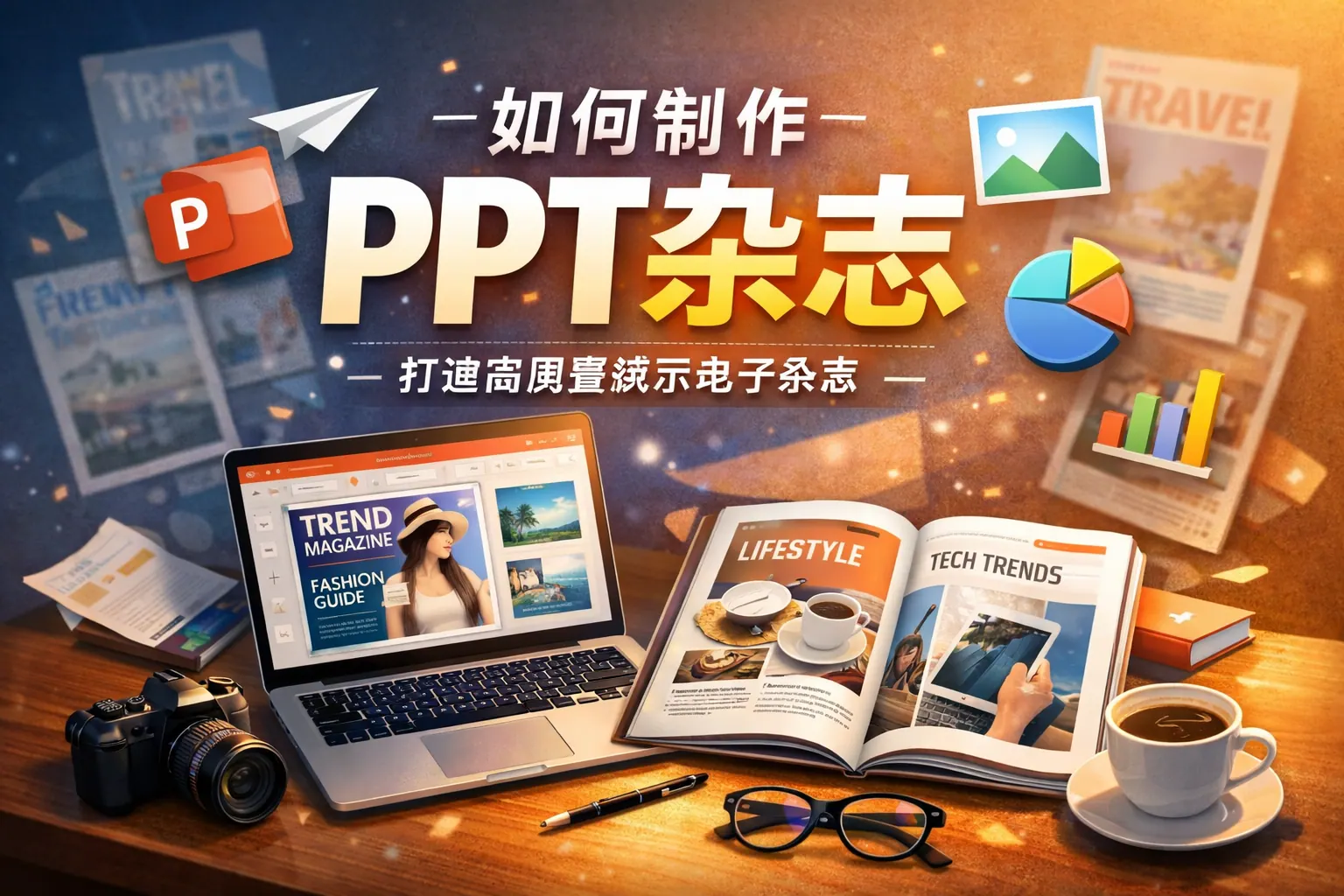 如何制作ppt杂志
