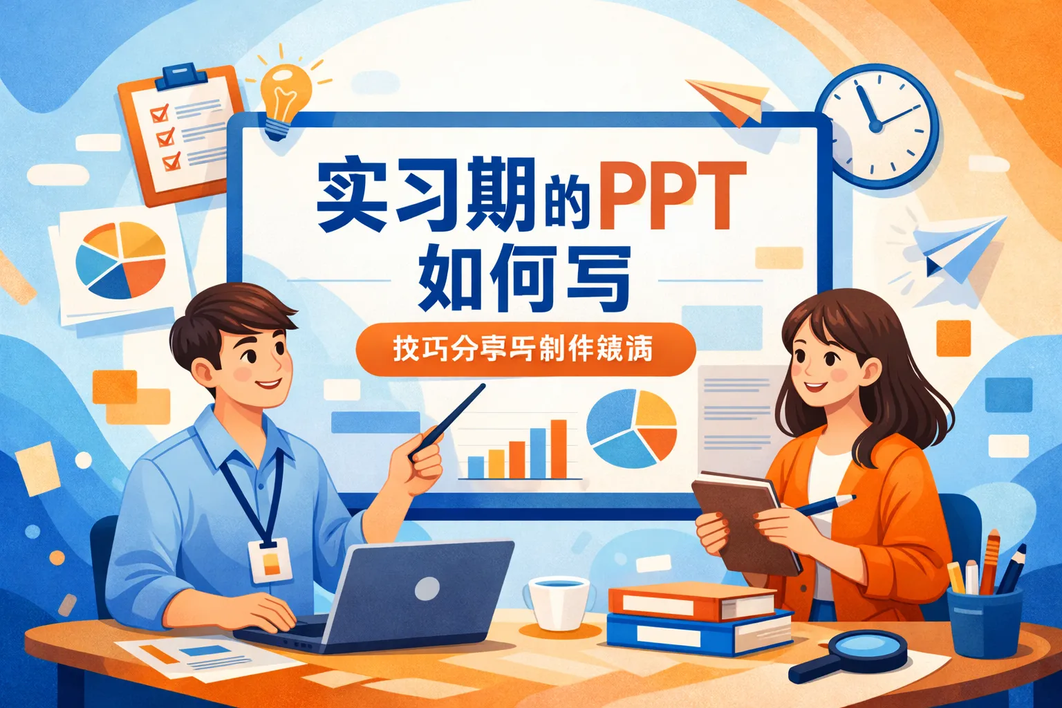 实习期的ppt如何写