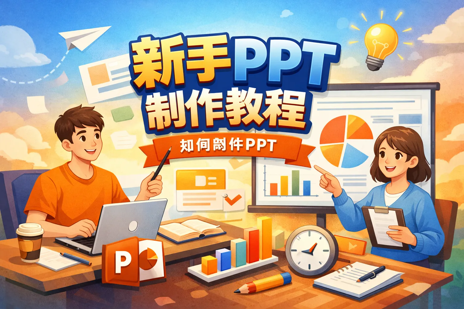 新手PPT制作教程 如何制作ppt