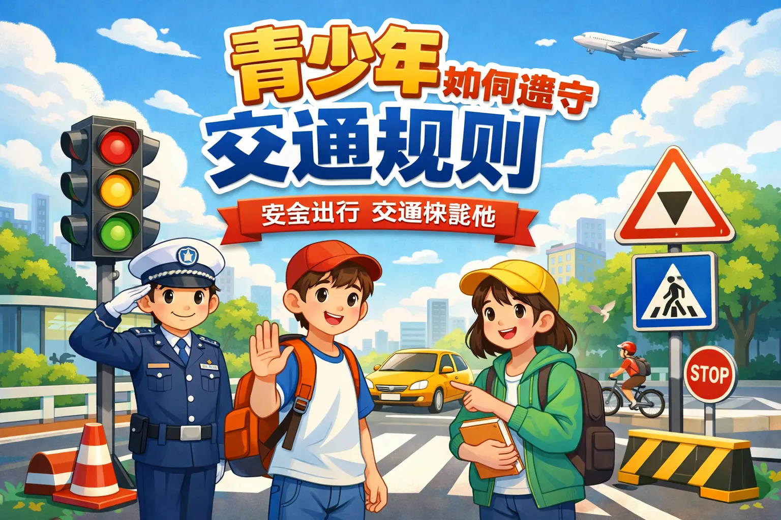 青少年如何遵守交通规则ppt