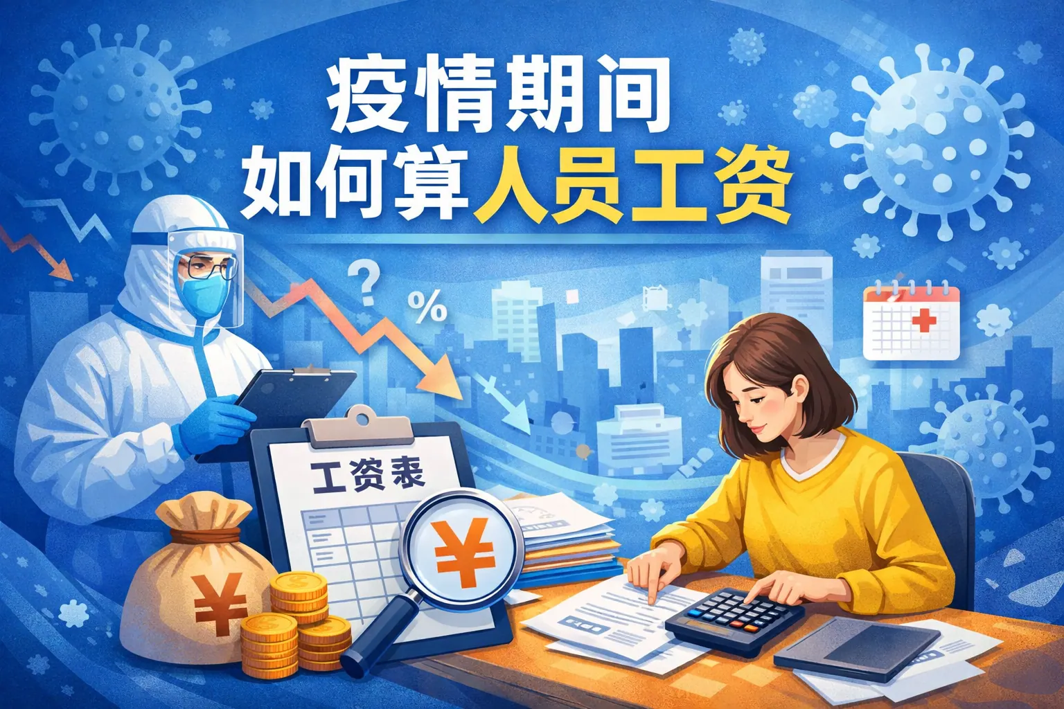 疫情期间如何算人员工资
