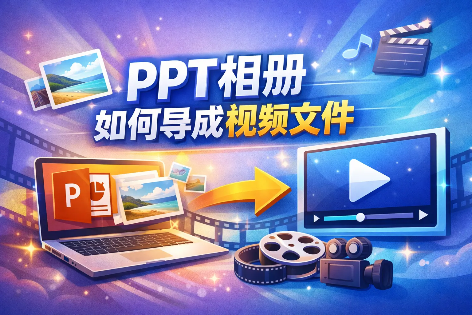 ppt相册如何导成视频文件