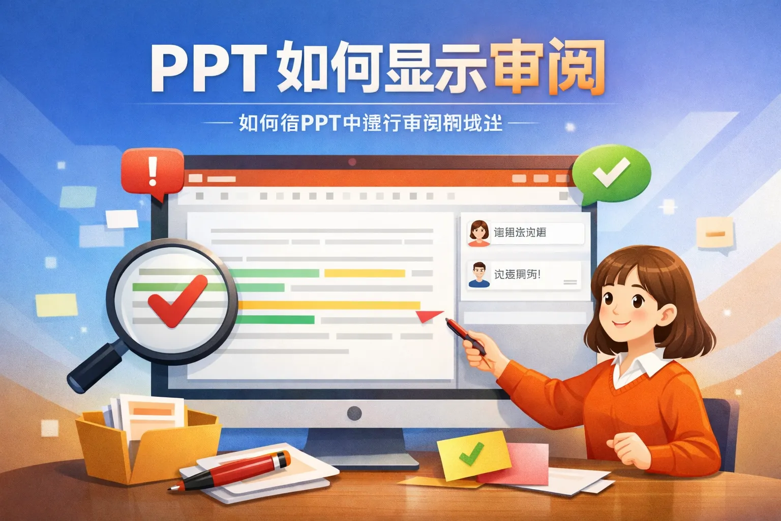 ppt如何显示审阅