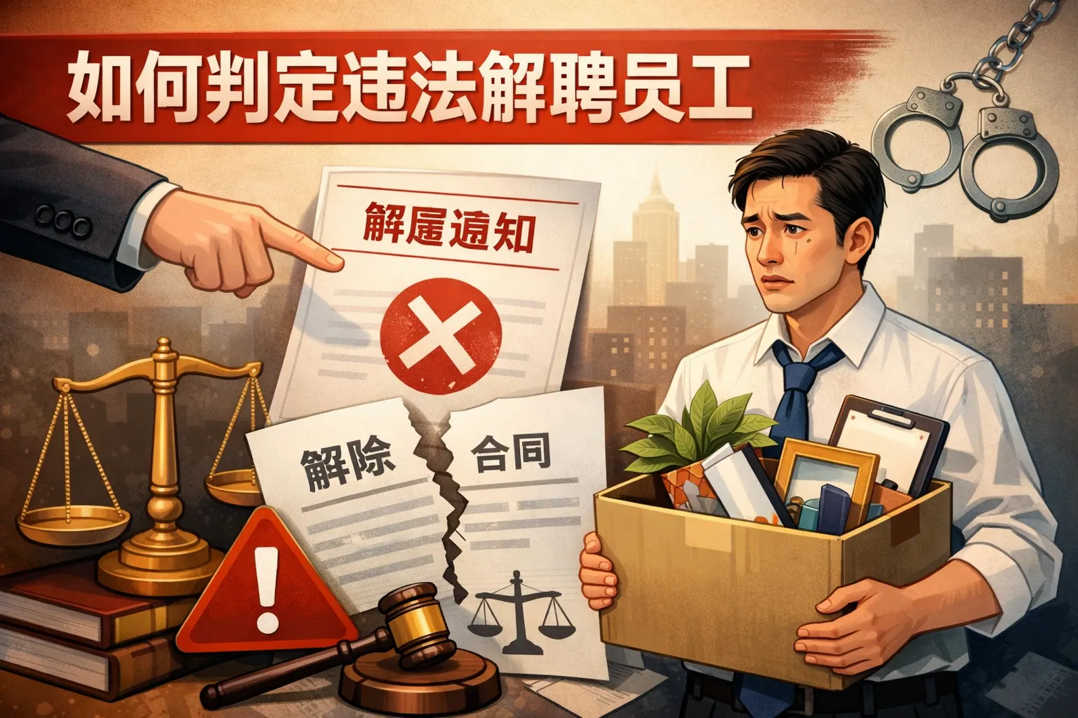 如何判定违法解聘员工