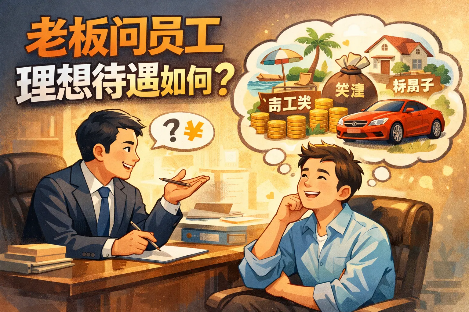 老板问员工理想待遇如何