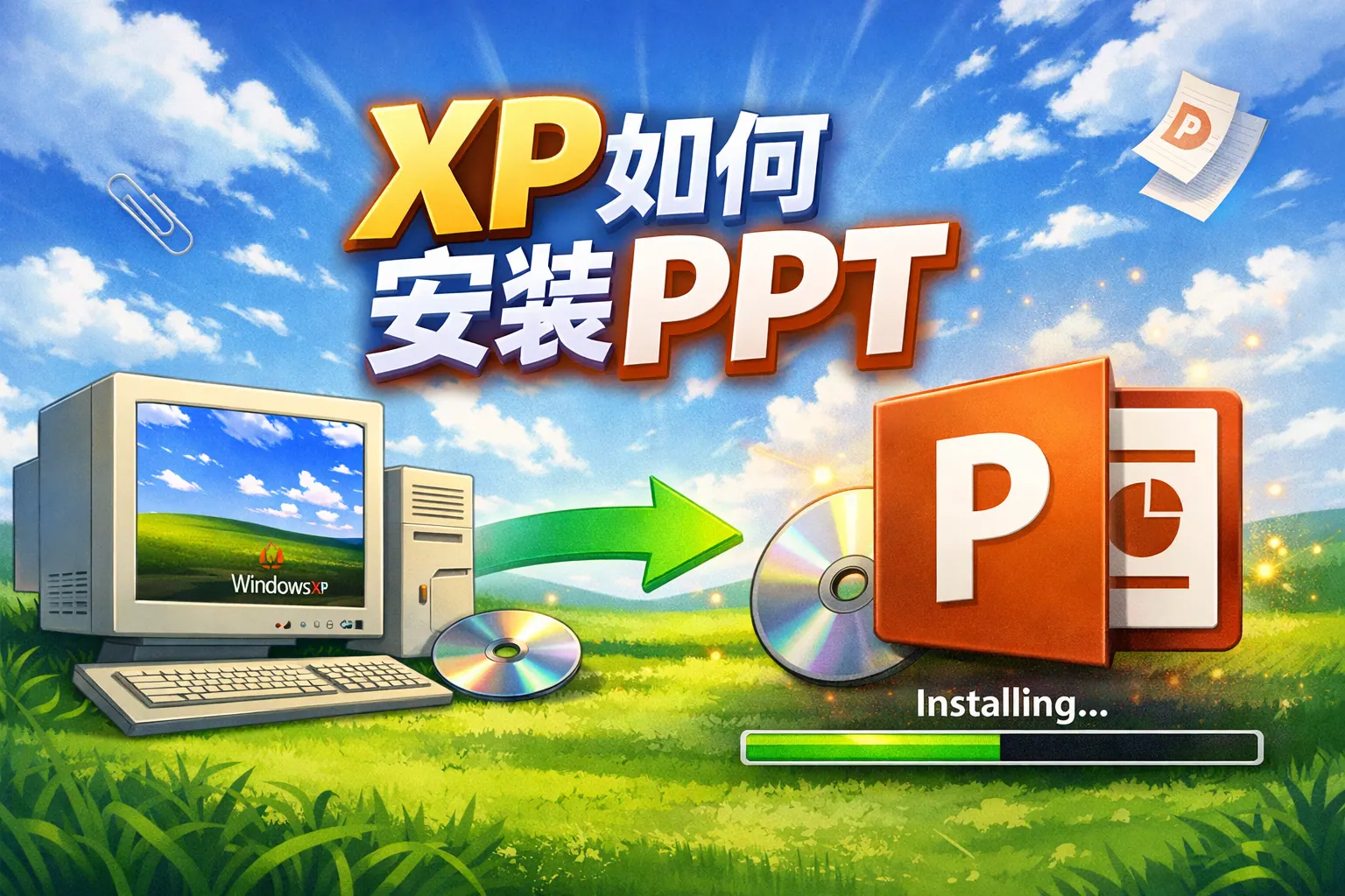 xp如何安装ppt