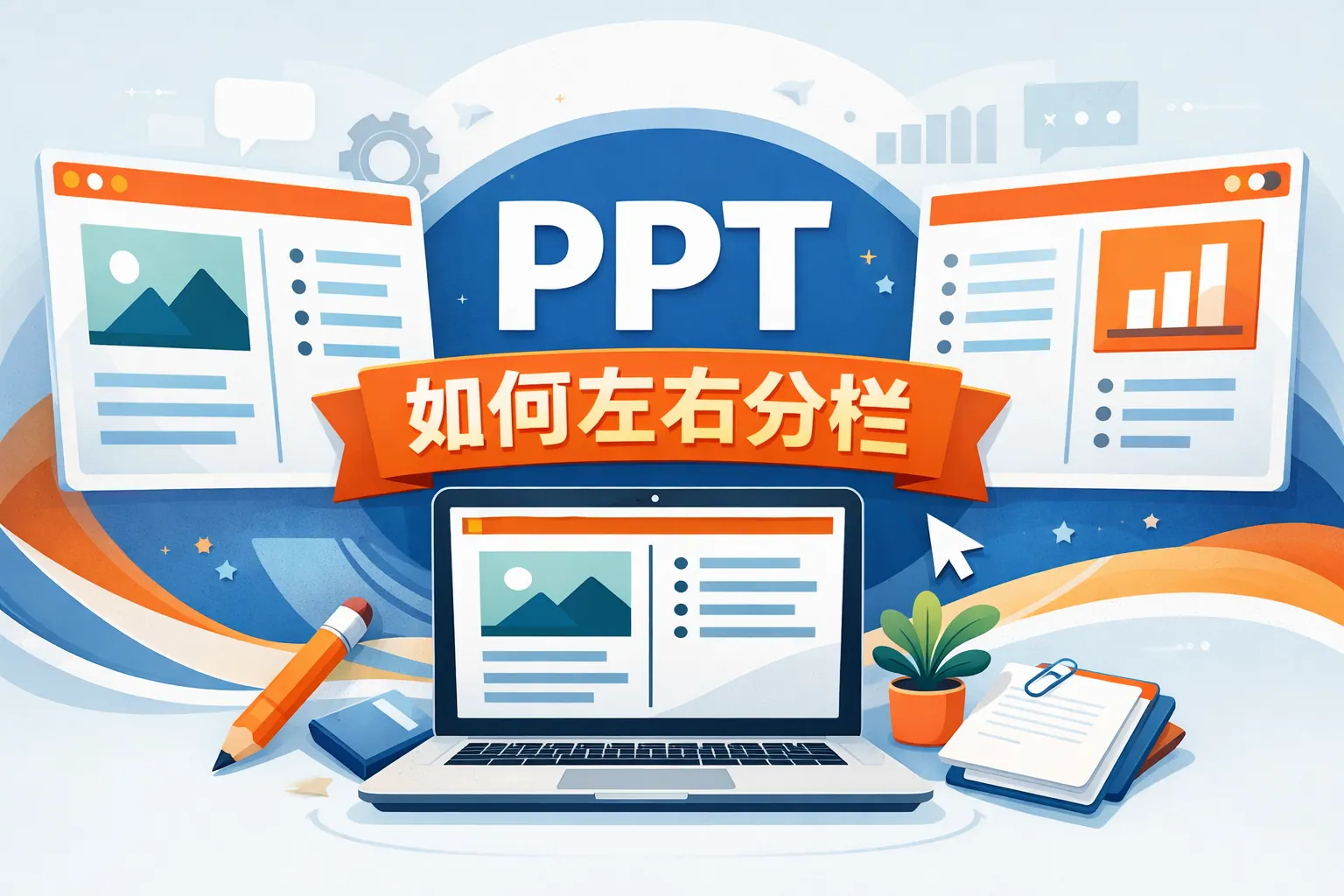 ppt如何左右分栏