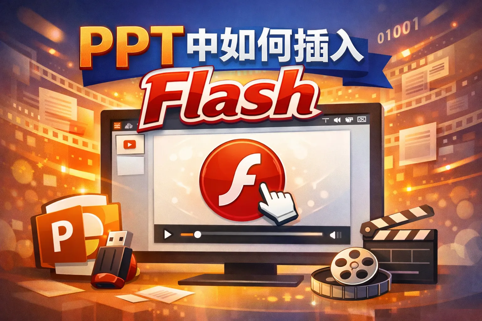 ppt中如何插入flash