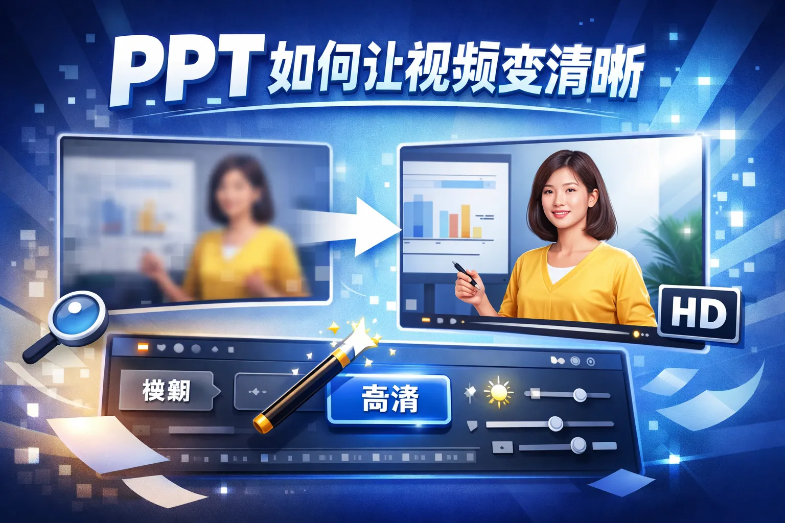 ppt如何让视频变清晰