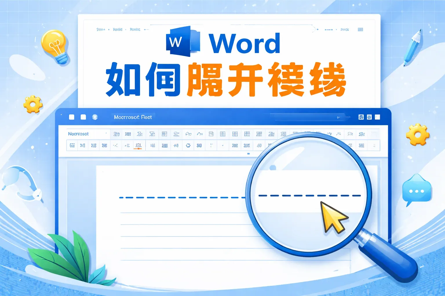 word如何隔开横线
