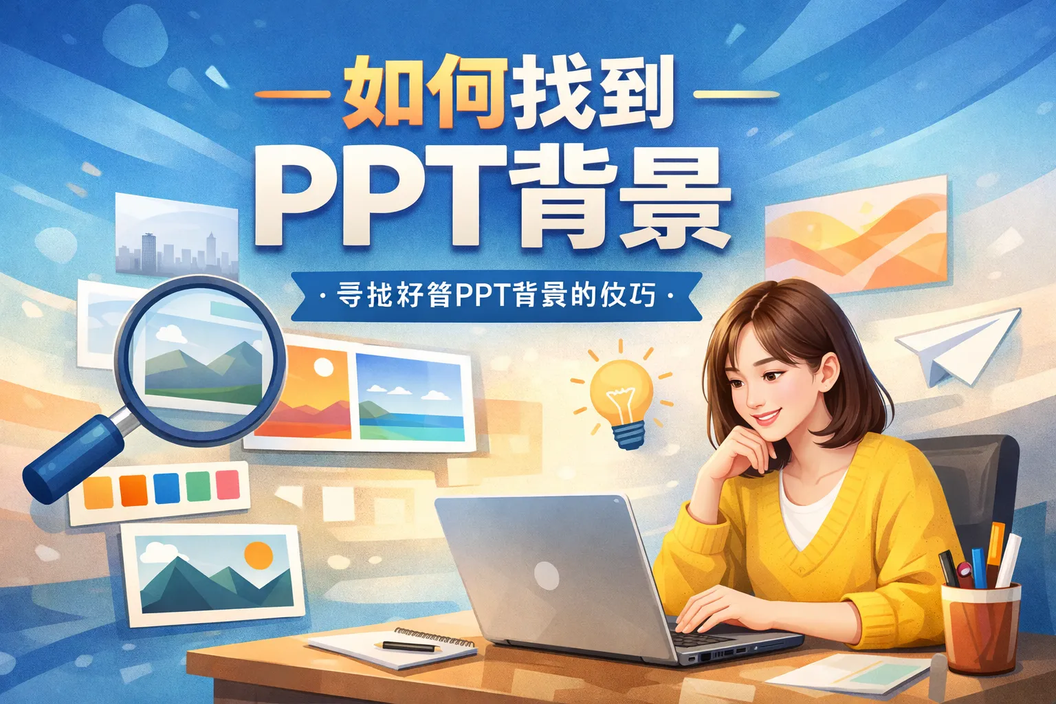 如何找到ppt背景