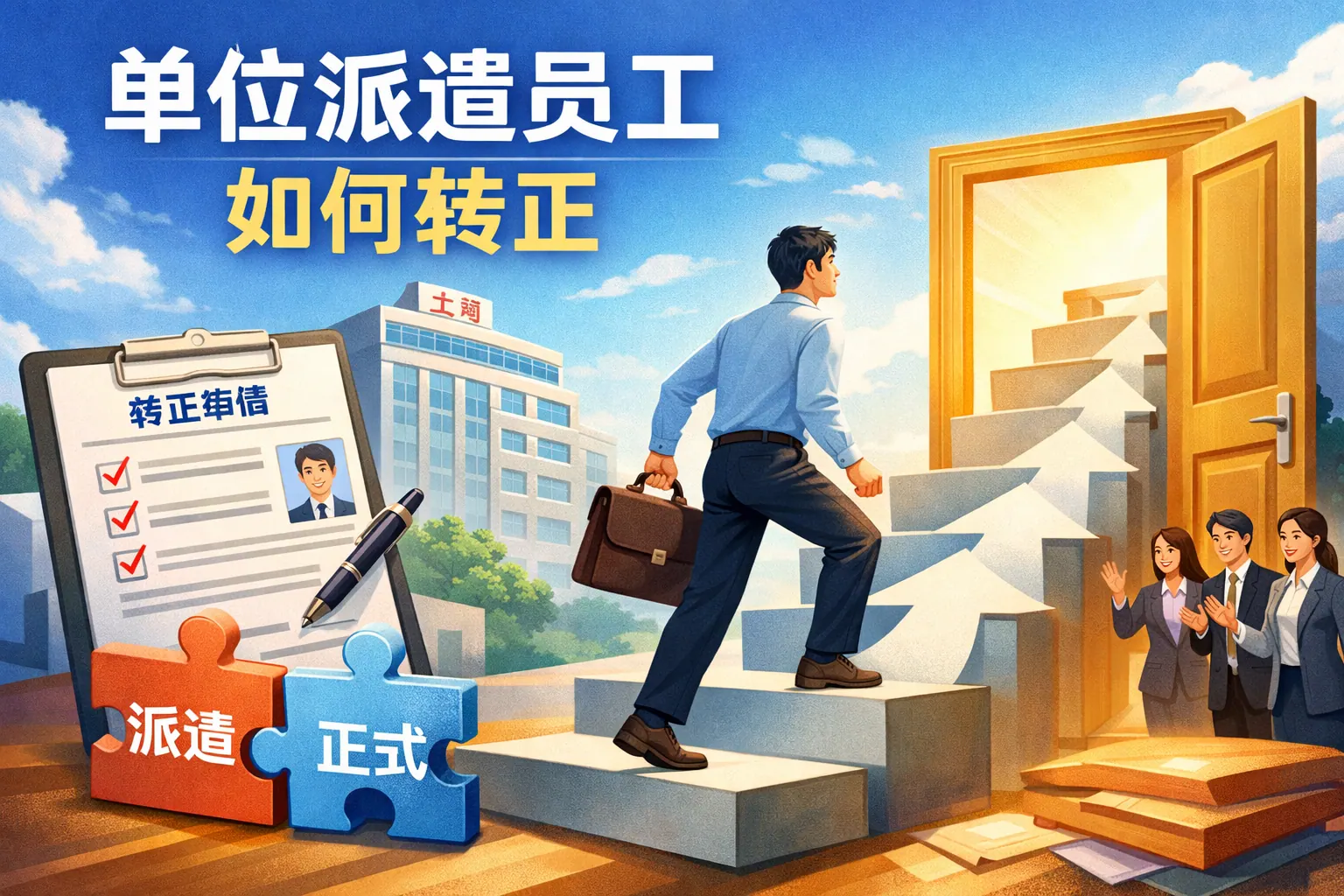 单位派遣员工如何转正