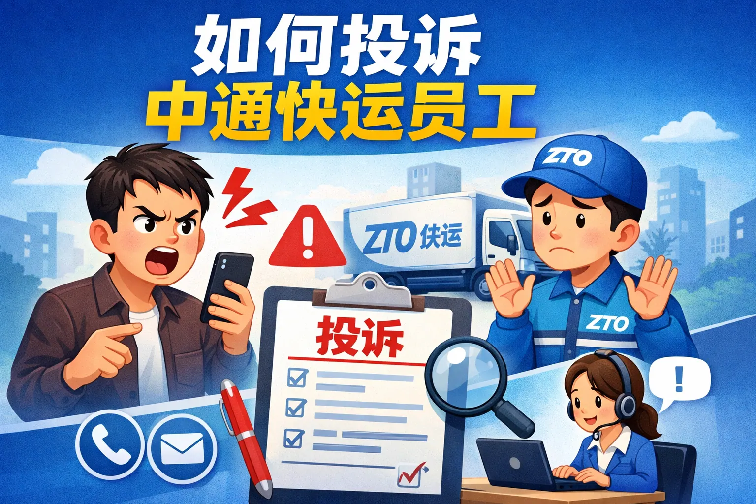 如何投诉中通快运员工