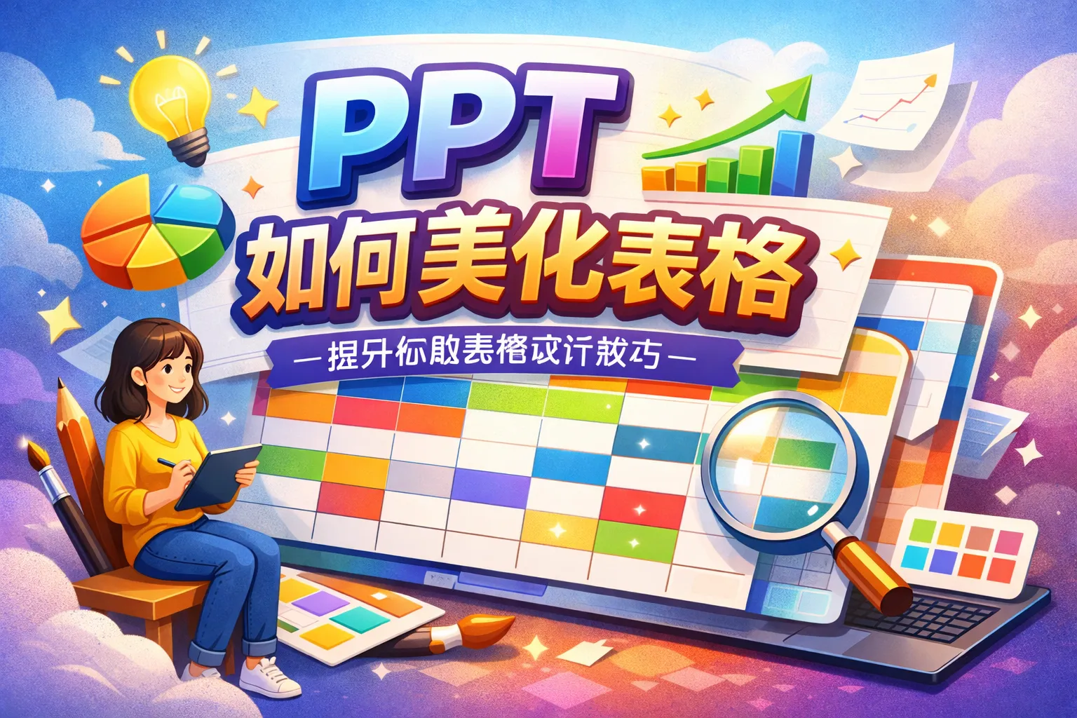 ppt如何美化表格