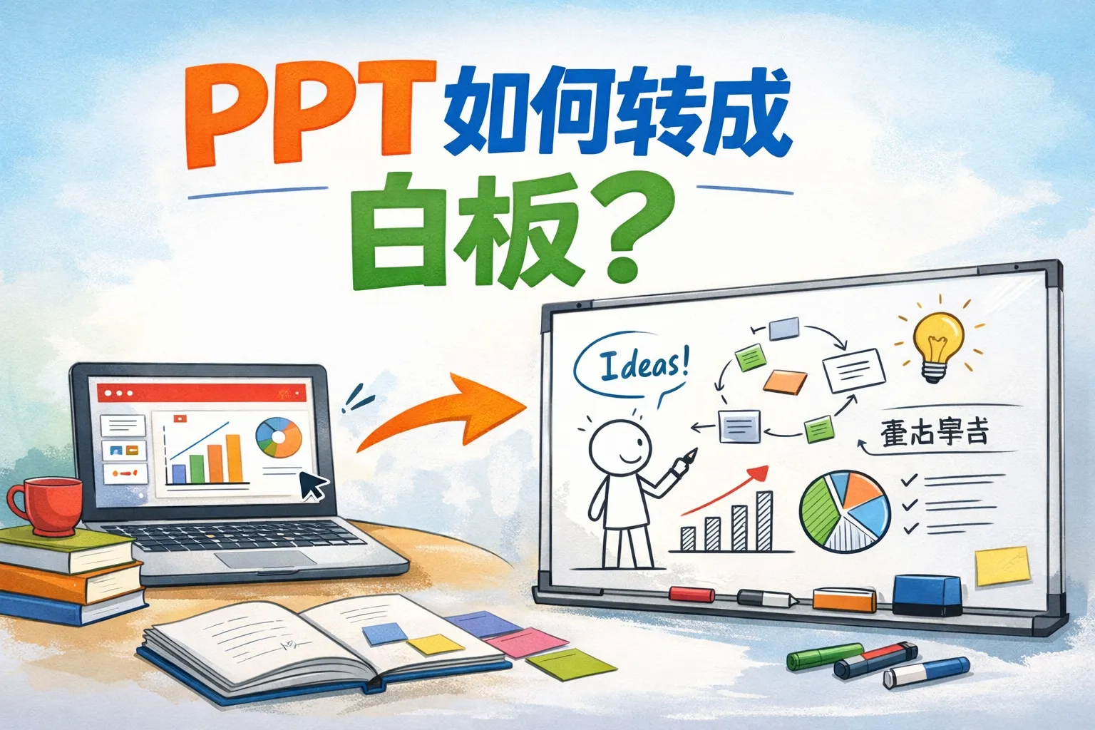 ppt如何转成白板
