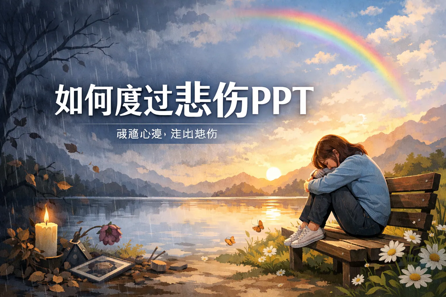 如何度过悲伤PPT