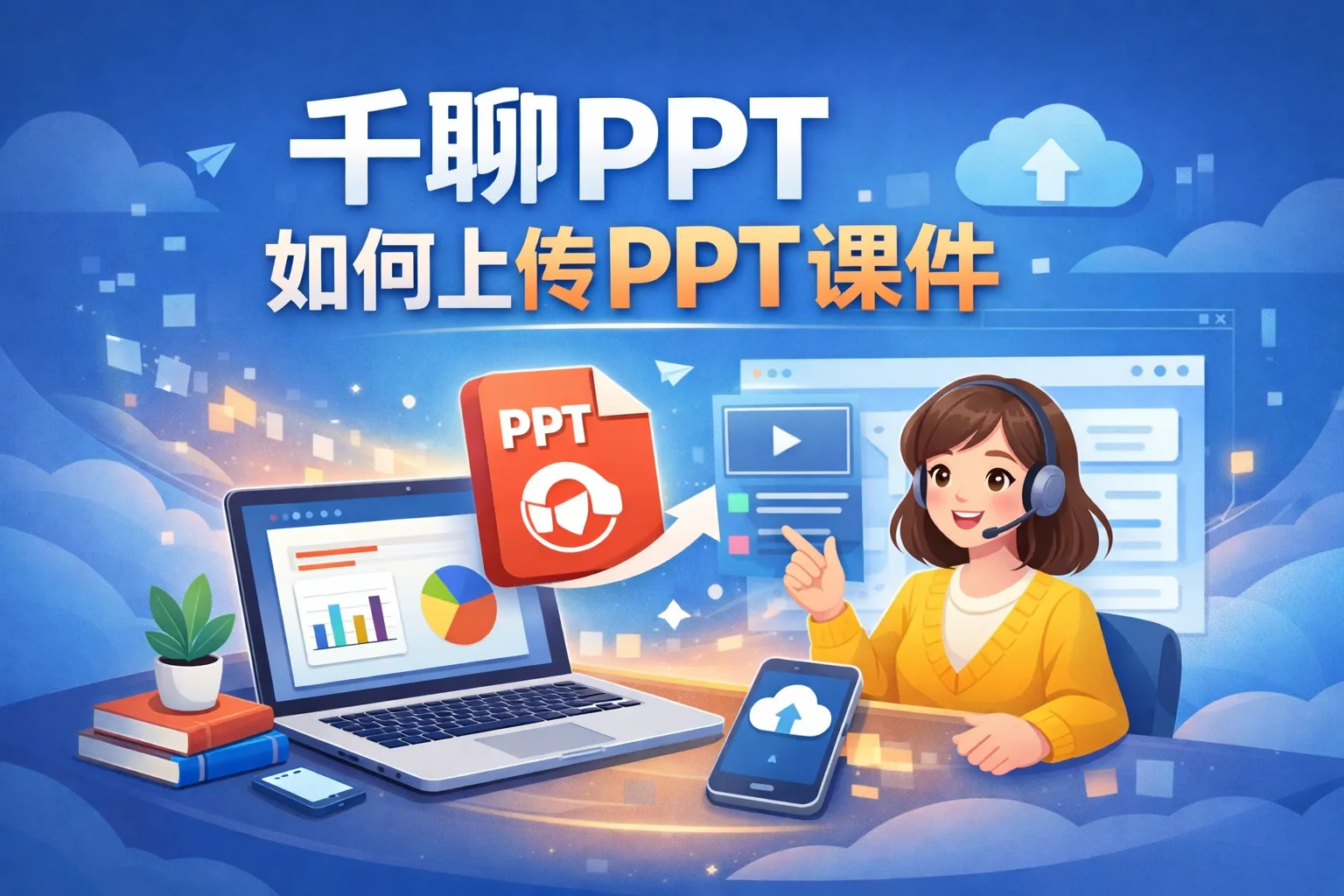 千聊ppt如何上传ppt课件