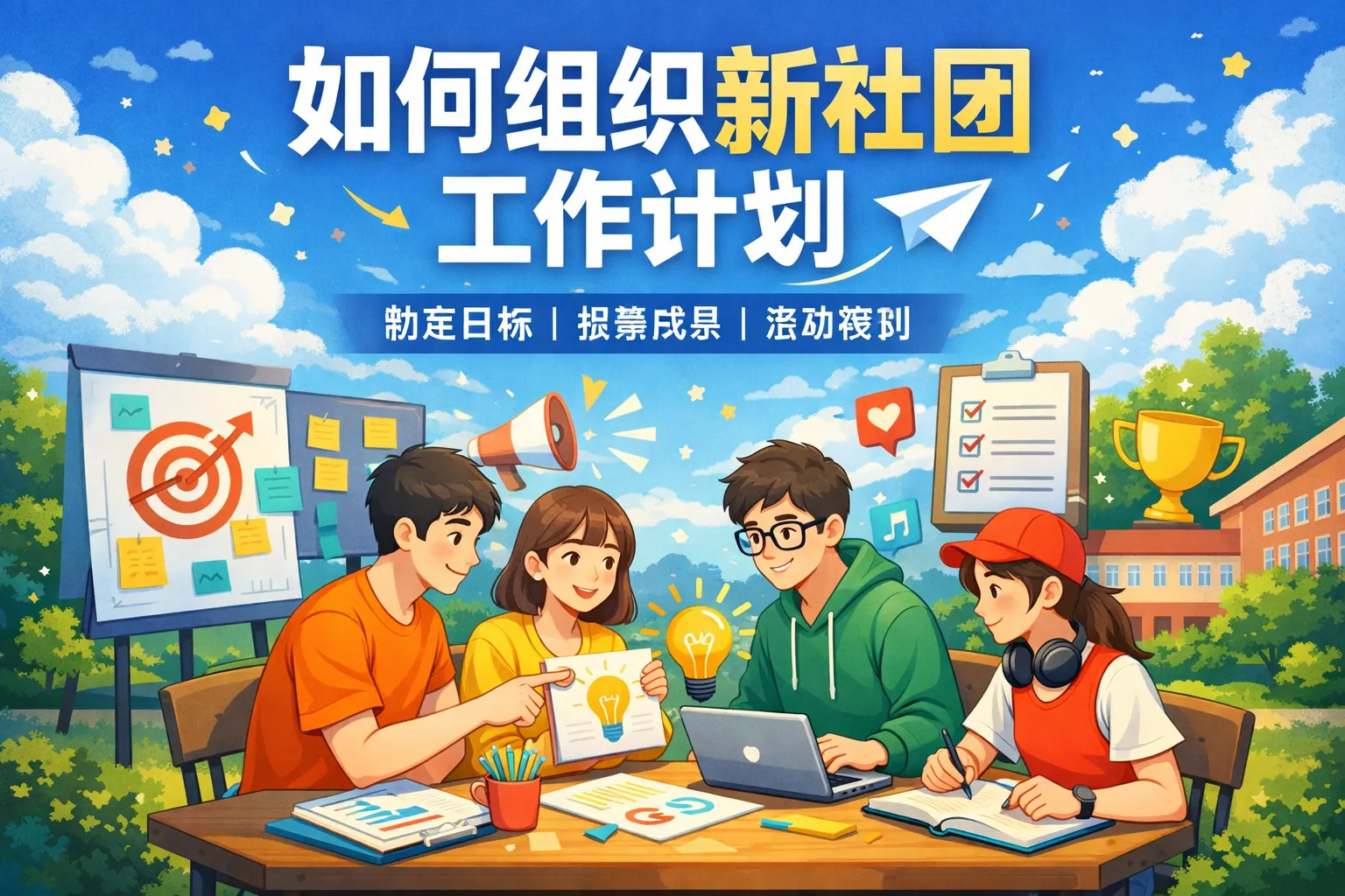 如何组织新社团工作计划