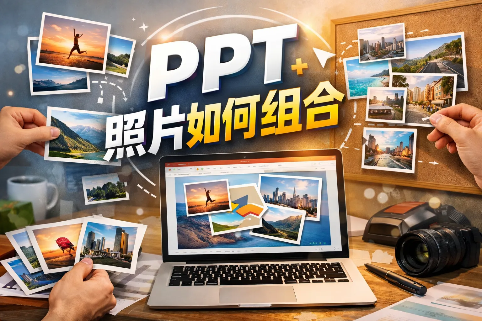 ppt照片如何组合