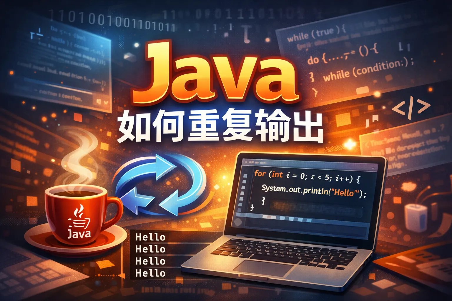 Java如何重复输出