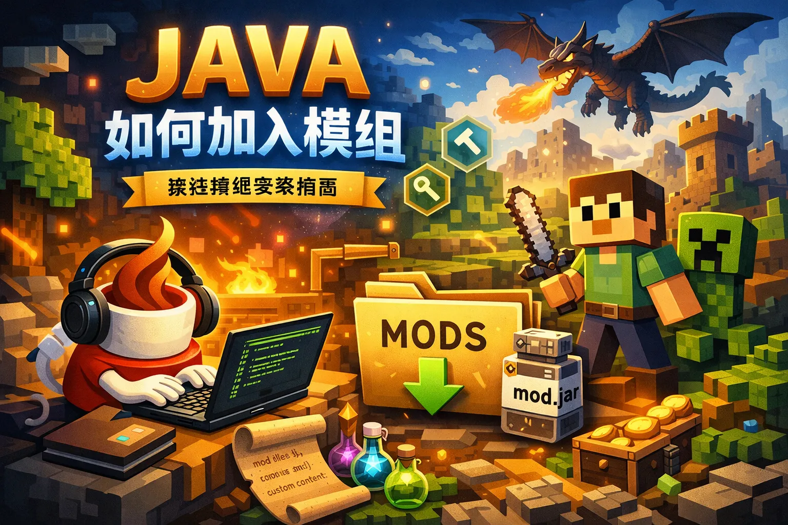 java如何加入模组