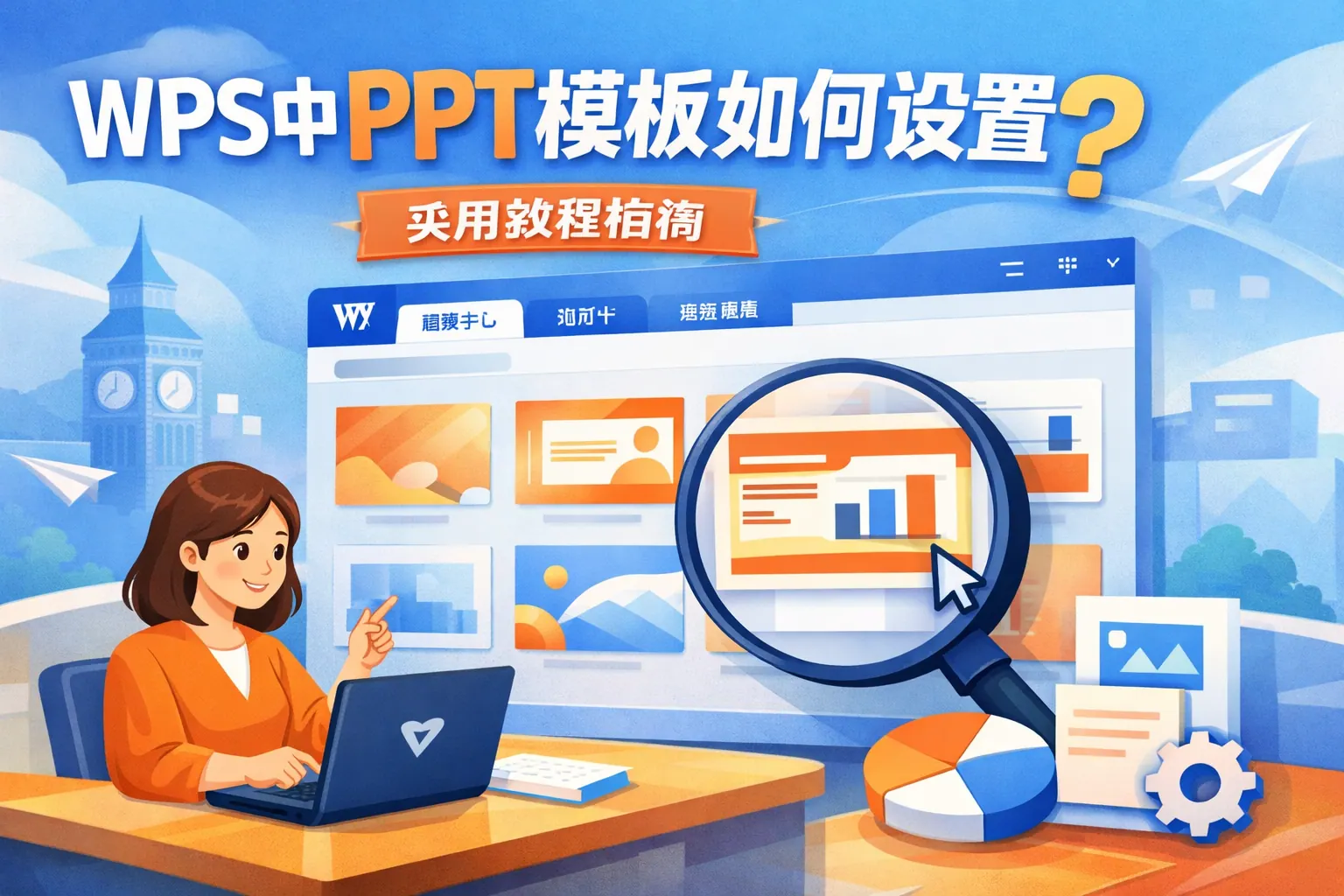 wps中ppt模板如何设置在哪里